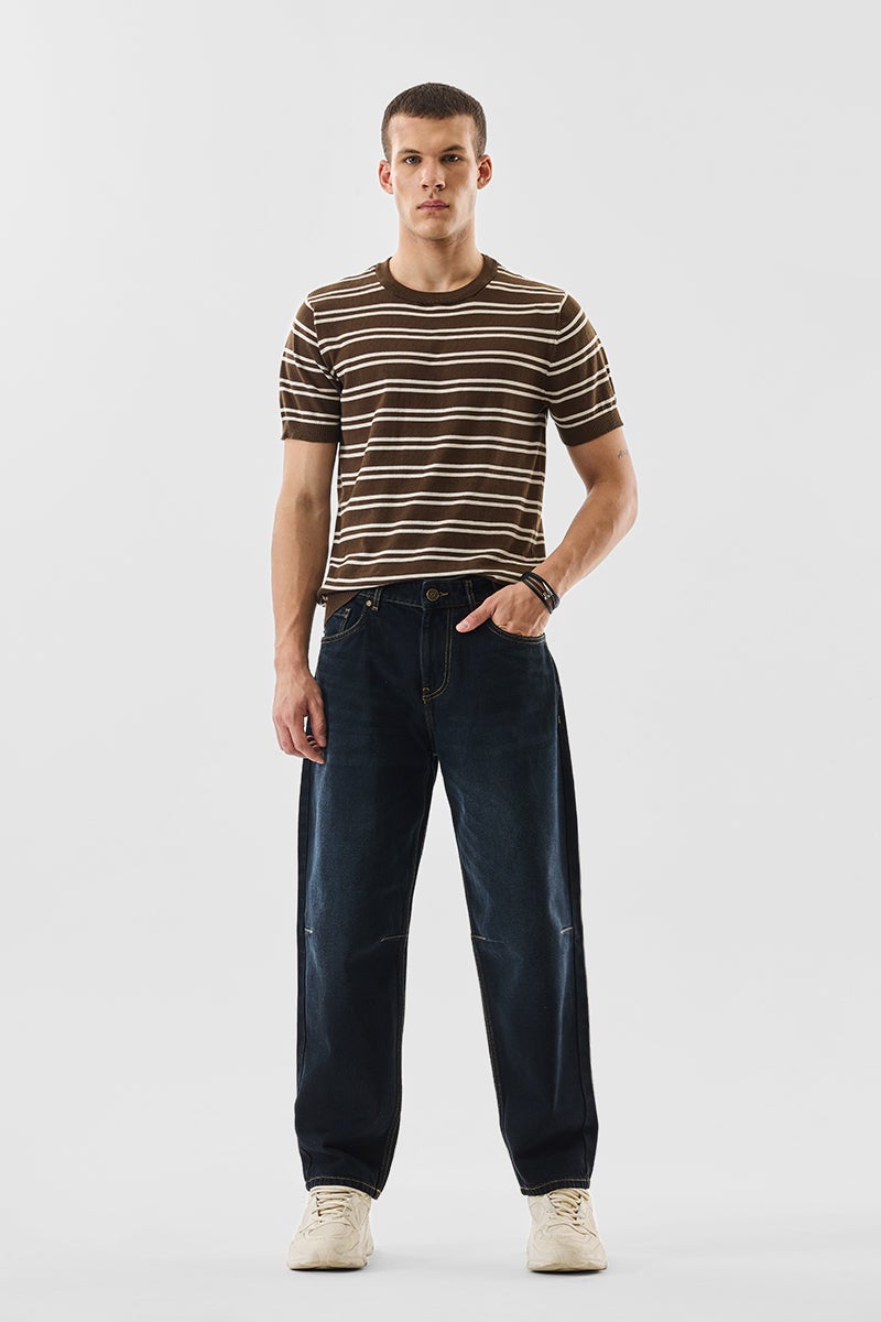 SNITCH Washed Balloon Fit Jeans - Image 5